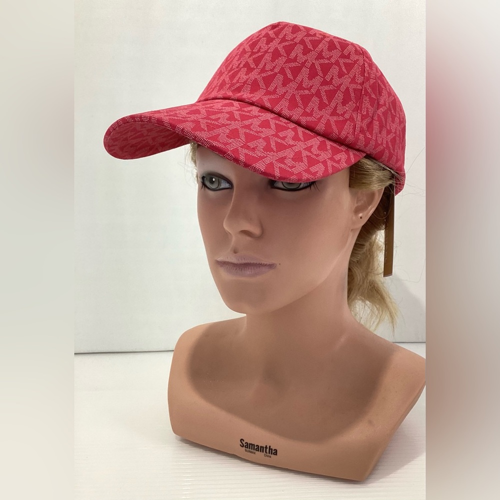 Michael Kors Woman’s Hat Baseball Cap Color Red Adjustable